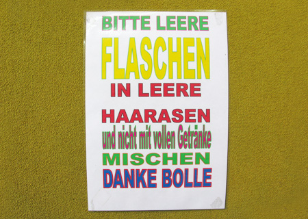 Ordnung im Getränkekeller