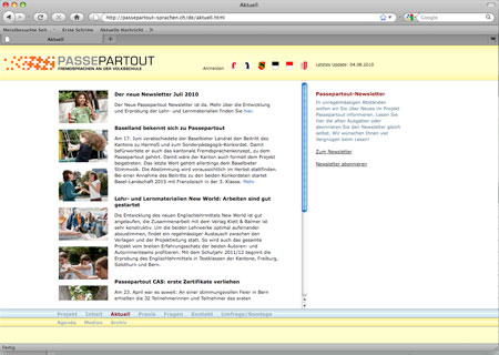 Passepartout Homepage